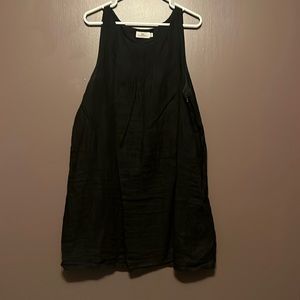 Linen Black Dress